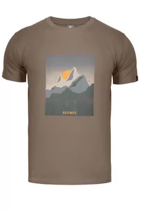 Koszulka męska T-shirt Alpinus Numbur oliwkowy - Koszulki sportowe męskie - miniaturka - grafika 1