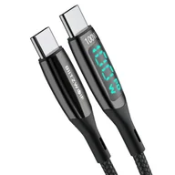 Kable - Kabel USB-C do USB-C BlitzWolf BW-TC23, z wyświetlaczem, 100W, 1.8m (czarny) - miniaturka - grafika 1