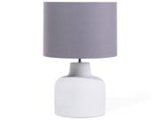 Lampy stojące - BLmeble Lampa biurowa szara stołowa nocna gabinetowa BHIMA BLmeble - miniaturka - grafika 1