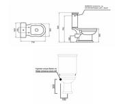 Kompakty WC - Hidra Ellade Toaleta WC stojąca kompaktowa bez kołnierza biała D13R.001 - odbiór osobisty: Kraków, Warszawa - miniaturka - grafika 1