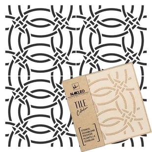 Nakleo szablon malarski // płytki - kafelki // LAMEGO - 20x20cm - Szablony malarskie - miniaturka - grafika 2