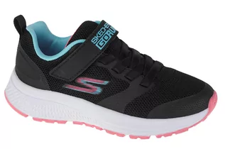 Buty dla dziewczynek - Skechers Go Run Consistent - Vibrant Dash 302409L-BLK dziewczęce sneakersy, czarne, rozmiar 28 - grafika 1