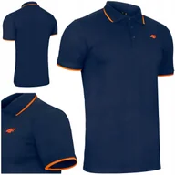 Koszulki męskie - Koszulka Męska Polo 4F Polówka 0719 T-Shirt Podkoszulek Bluzka Sportowa L - miniaturka - grafika 1