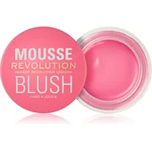 Róże do policzków - MAKEUP REVOLUTION MOUSSE RÓŻ DO POLICZKÓW SQUEEZE ME SOFT PINK 6G - miniaturka - grafika 1