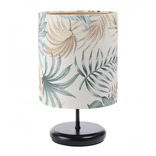Czarna lampka nocna boho z abażurem w liście - S399-Magra - Lampy stojące - miniaturka - grafika 1