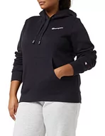 Bluzy damskie - Champion Damska bluza z kapturem American Classics Small Script z logo, czarny, M - miniaturka - grafika 1