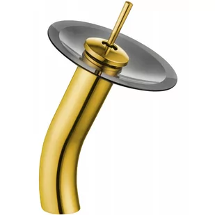 Mexen Niagara bateria umywalkowa wysoka, złota - 745610-57 - Baterie umywalkowe - miniaturka - grafika 1