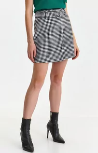Spódnice - Spódnica damska mini w pepitkę SSD1908, Kolor czarno-biały, Rozmiar 34, Top Secret - Primodo.com - grafika 1