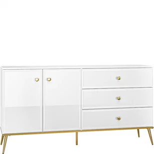 Komoda 04 Goldin ML Meble Biały, Biały Alpejski - Komody - miniaturka - grafika 1