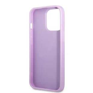 Guess GUHCP13LPS4MU iPhone 13 Pro / 13 6,1" purpurowy/purple hardcase Saffiano 4G Small Metal Logo - Etui i futerały do telefonów - miniaturka - grafika 7