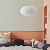 Oprawy, klosze i abażury - Nordlux Klosz Villo 30 z falbanami, biały - miniaturka - grafika 1