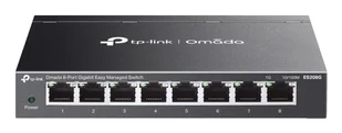 TP-Link Omada ES208G łącza sieciowe Zarządzany L2 Gigabit Ethernet (10/100/1000) Czarny ES208G - Pozostałe akcesoria sieciowe - miniaturka - grafika 1