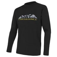 Koszulki sportowe męskie - Koszulka męska Sensor Merino Wool PT Góry dł.r. Rozmiar: XL / Kolor: czarny - miniaturka - grafika 1