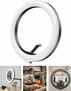 Lampa Pierścieniowa Led Ring 10" / 26 Cm / Vlog 12w Na Statyw 1/4" Selfie Foto Telesin / P3-fs-02 - Wyposażenie ciemni fotograficznej - miniaturka - grafika 1