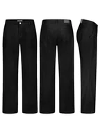 Spodnie damskie - Sublevel Spodnie sztruksowe w kolorze czarnym - miniaturka - grafika 1