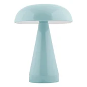 Noże stołowe - Jasnoniebieska lampa stołowa LED ze ściemniaczem i metalowym kloszem (wysokość 20,5 cm) Rachel – Leitmotiv - miniaturka - grafika 1