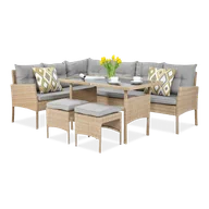 Meble ogrodowe - Narożnik Z Technorattanu Cortina Beige - miniaturka - grafika 1