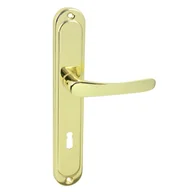 Klamki - Domino Klamka Nova szyld na klucz mosiądz - miniaturka - grafika 1