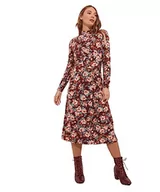 Sukienki - Joe Browns Damska jesienna sukienka midi z dekoltem w kwiaty, wielokolorowa, 8, multi, 34 - miniaturka - grafika 1