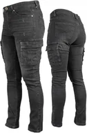 Odzież robocza - Wytrzymałe spodnie męskie JEANS BOJÓWKI robocze jeansy z przetarciami - miniaturka - grafika 1