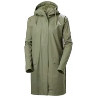 Płaszcze damskie - Helly Hansen Damski płaszcz przeciwdeszczowy W Moss, zielony, XS - miniaturka - grafika 1