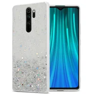 Etui i futerały do telefonów - Pokrowiec Do Xiaomi RedMi NOTE 8 PRO Etui w Przezroczysty z Brokatem Glitter Obudowa Case Cover TPU Cadorabo - miniaturka - grafika 1