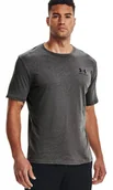 Koszulki męskie - Koszulka męska Under Armour szara Left Chest Short Sleeve Shirt - miniaturka - grafika 1