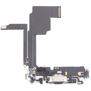 Gniazdo złącze port dock ładowania mikrofon dolny taśma flex Lightning do Apple iPhone 15 Pro (OEM Oryginał) (Czarny) - Części serwisowe do telefonów - miniaturka - grafika 1