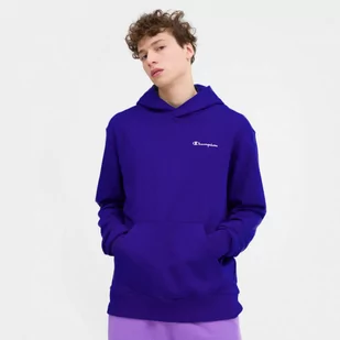 Męska bluza dresowa nierozpinana z kapturem CHAMPION Hooded Sweatshirt - granatowa - Bluzy sportowe męskie - miniaturka - grafika 1