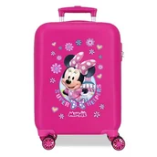 Walizki - Joumma Disney Minnie Helpers Walizka kabinowa różowa 33 x 50 x 20 cm sztywne tworzywo ABS boczne zapięcie szyfrowe 28,4 L 2 kg 4 koła podwójny bagaż ręczny, Różowy kolor, walizka kabinowa - miniaturka - grafika 1