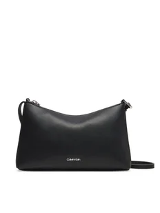 Calvin Klein Torebka Ck Must Conv Logo Jqd Strap Xbod LV04F3095G Czarny - Torebki damskie - miniaturka - grafika 1