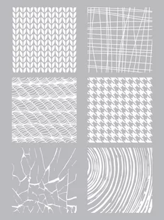 Szablon Sitodruk Tkanina i Tekstura - Scrapbooking - miniaturka - grafika 1