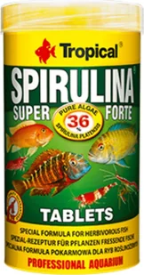 Tropical TROPICAL Super Spirulina Forte Tablets 250ml 340szt. - Pokarm dla ryb - miniaturka - grafika 1