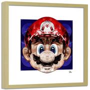 Plakaty - Plakat w ramie naturalnej FEEBY Mario, 40x40 cm - miniaturka - grafika 1