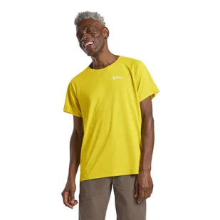 Męska koszulka z krótkim rękawem Jack Wolfskin PRELIGHT STRIDE T M chartreuse - S - Koszulki męskie - miniaturka - grafika 1