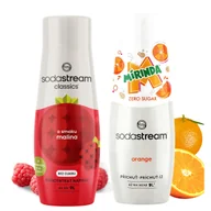Syropy i koncentraty owocowe - SodaStream Syropy do Saturatora Malina Zero + Mirinda Zero Cukru Koncentrat - miniaturka - grafika 1