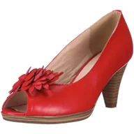 Czółenka - Andrea Conti Damskie czółenka 0591314, czarny - Czerwony czerwony 021-39 eu - miniaturka - grafika 1