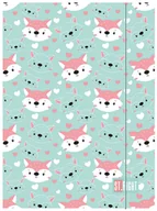 Teczki i skoroszyty - Teczka z gumką A4 300 g/m2 LOVELY FOXY  ST.RIGHT - miniaturka - grafika 1