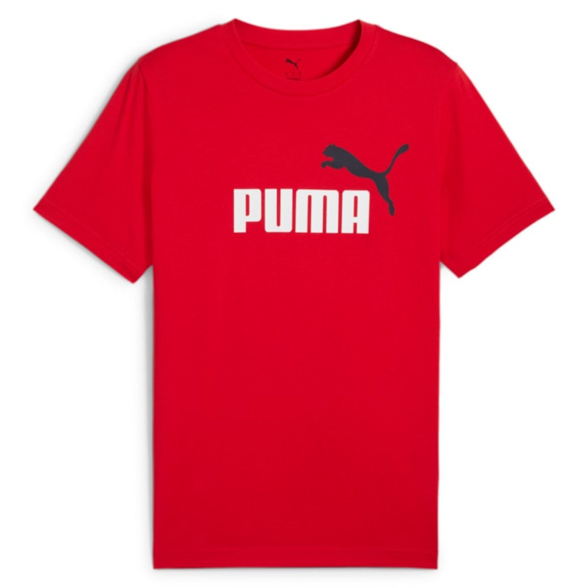 Koszulka męska Puma 68470811 ESS 2 COLOR NO.1 LOGO Czerwona