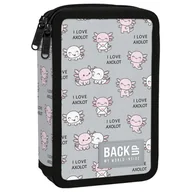 Piórniki - PIÓRNIK BACKUP MODEL PODWÓJNY Z WYPOSAŻENIEM AXOLOT LOVE - miniaturka - grafika 1