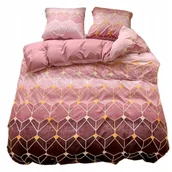 Pościel - POŚCIEL 200x220 DWUSTRONNA BAWEŁNA SATYNA GierekHoff KOMPLET 3 cz. CZ/HEKSY - miniaturka - grafika 1