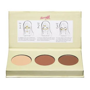 Barry M Barry M Flawless Contour Kit Chisel Cheeks 2,5 g Puder Light Medium - Bronzery i konturowanie twarzy - miniaturka - grafika 1