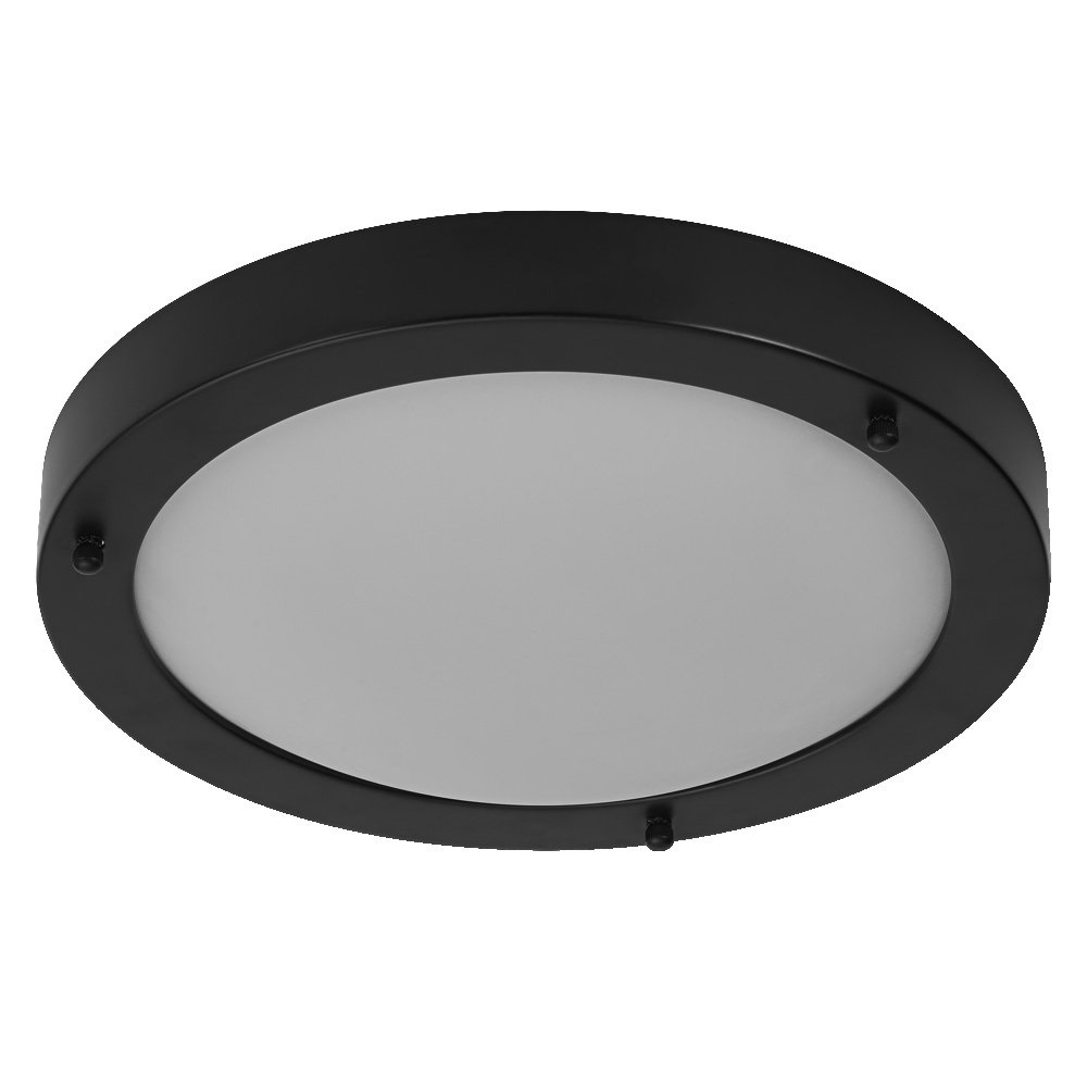 LEDVANCE BATHROOM CLASSIC ROUND lampa sufitowa łazienkowa 280 mm, czarna, trzonek E27, może być wyposażona w inteligentną lampę, wysoka jakość wykonania, cylindryczny kształt, stopień ochrony IP44