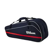 Torby sportowe - Torba na rakiety Wilson 6PK Team Racket Bag 2025 Navy - miniaturka - grafika 1