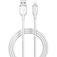 Kable USB - Kabel USB - Lightning DEVIA Jelly 2.4A 1.2 m Biały - miniaturka - grafika 1