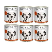 Mokra karma dla psów - DOG'S LOVE Rind - wołowina z jabłkiem, szpinakiem i cukinią 6x800g - miniaturka - grafika 1