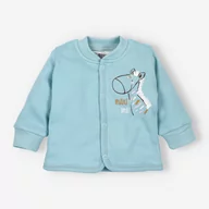 Kombinezony dla dzieci - Bluza niemowlęca GIRAFFE z bawełny organicznej dla dziewczynki-86 - miniaturka - grafika 1