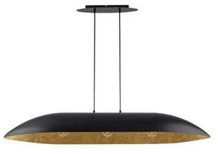 Stylowa lampa wisząca GONDOLA L 40632 3xE27 czarny złoty - Lampy sufitowe - miniaturka - grafika 1