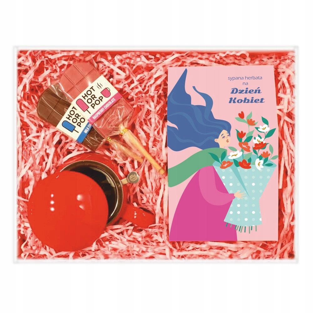 Box Z Herbatą Premium MIX 10 Smaków Kubek Lizaki Na Dzień Kobiet