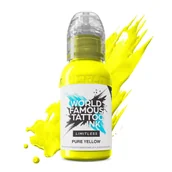 Wyposażenie studia tatuażu - Farba World Famous Limitless Tattoo Ink - Pure Yellow 30ml - miniaturka - grafika 1